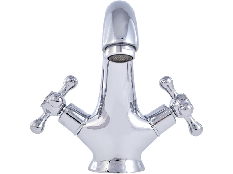  Mélangeur lavabo fixe chromé klaxon électrolytique  - Conforama C