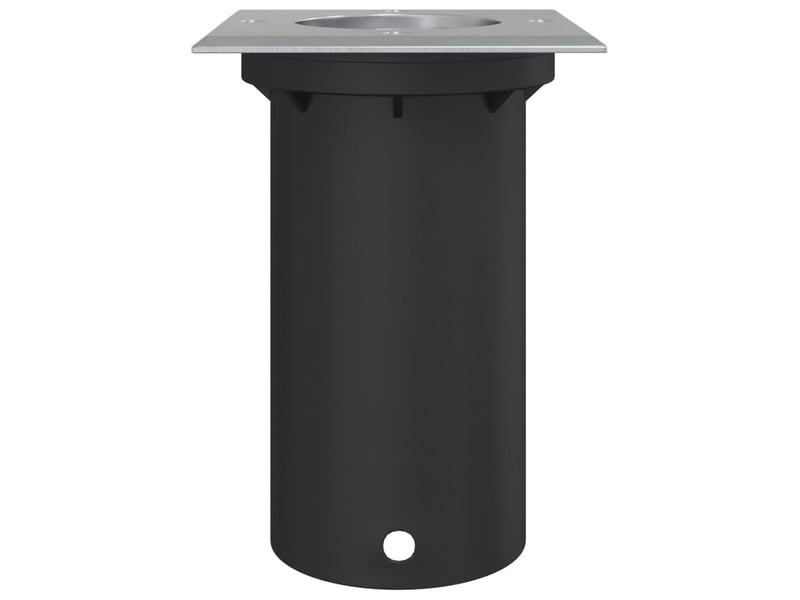  Lampe au sol d'extérieur carrée 10,5 x 10,5 x 14,5 cm éclairage polyvalent décoratif en aluminium noir 02_0056640  - Conforama B