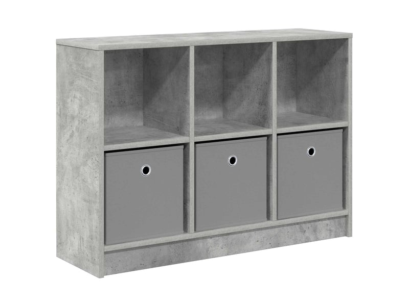  Buffet - bahut - meuble de rangement gris béton 88,5 x 27,5 x 63,5 cm  - Conforama A
