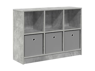 Buffet - bahut - meuble de rangement gris béton 88,5 x 27,5 x 63,5 cm