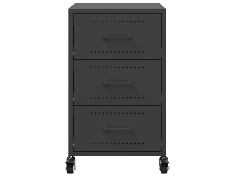 Table de chevet - cabinet de chevet - table de nuit noir 36x39x59 cm acier  - Conforama E