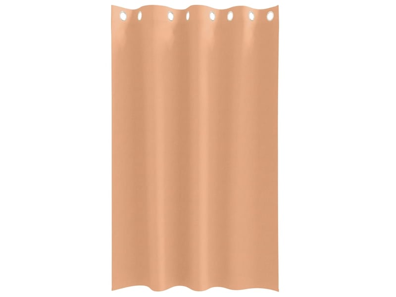 Lot de 2 rideaux occultants, rideaux black-out avec anneaux marron clair 175 x 140 cm cf44685 - Conforama D