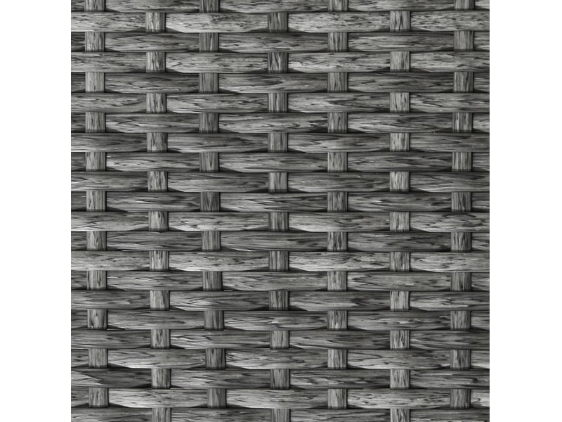  Salon de jardin pliant 3 pièces 76 x 77 x 78 cm – gris – 2 fauteuils, table ronde, gain de place  - Conforama E