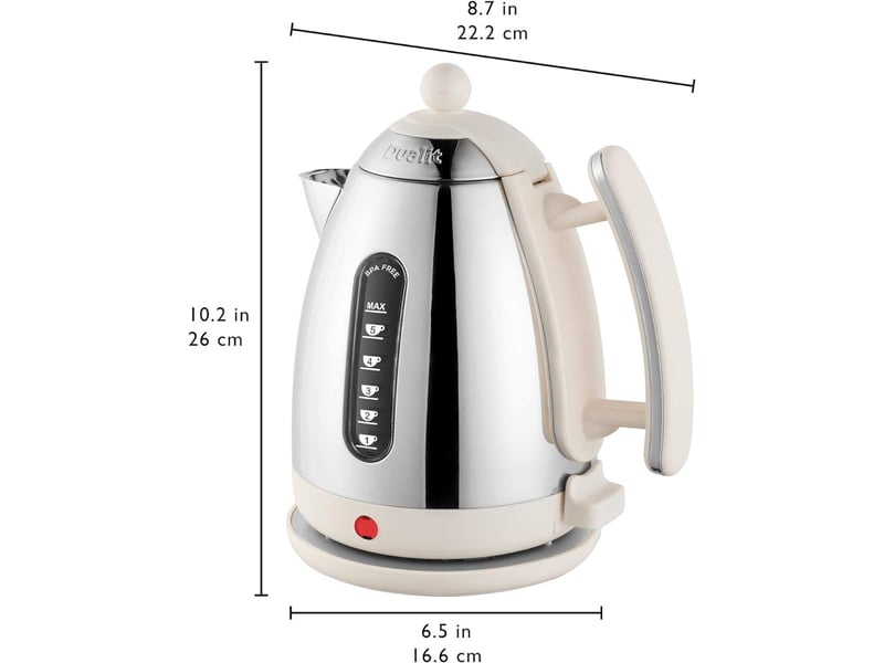  Dualit - bouilloire sans fil 1.5l 3000w crème  72023 - lite jug 72023 - Conforama C