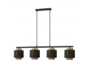 Fabrilamp kyoto, lampe, moderne, 4 x e27, noirdoré, 40-148 x 106 x 16 cm