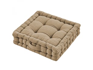 Coussin de sol capitonné - beige