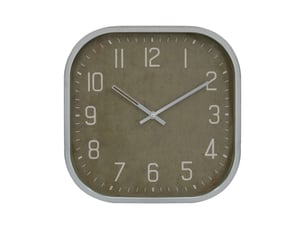 Horloge carrée 30cm vert