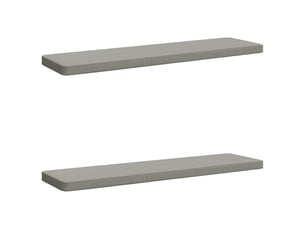 Lot de 2 coussins de banc, coussins d'assise vught 100 % polyester gris cf57973