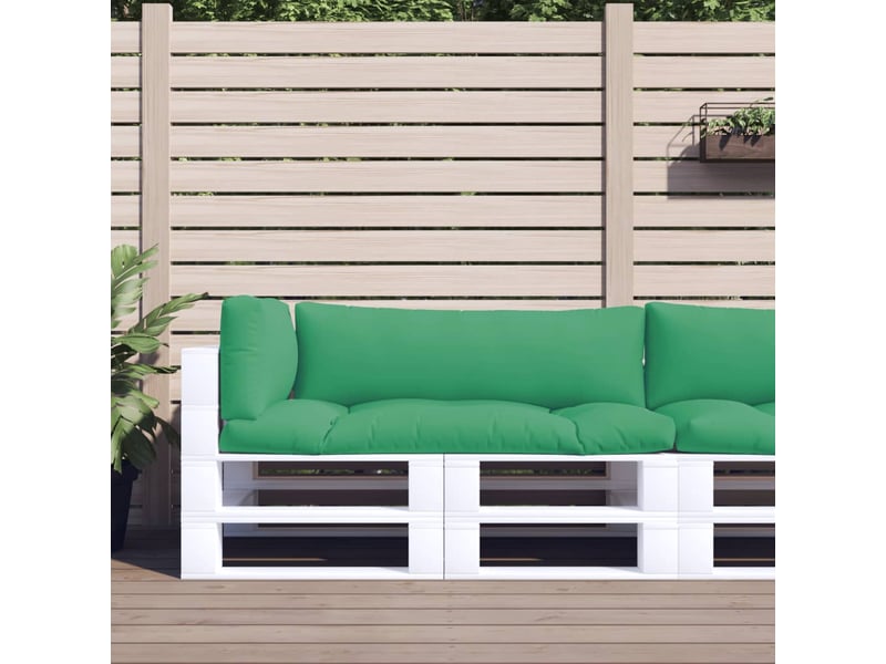  Lot de 3 coussins de palette, coussins de canapé vert tissu cf59722  - Conforama B