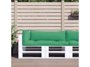 Lot de 3 coussins de palette, coussins de canapé vert tissu cf59722