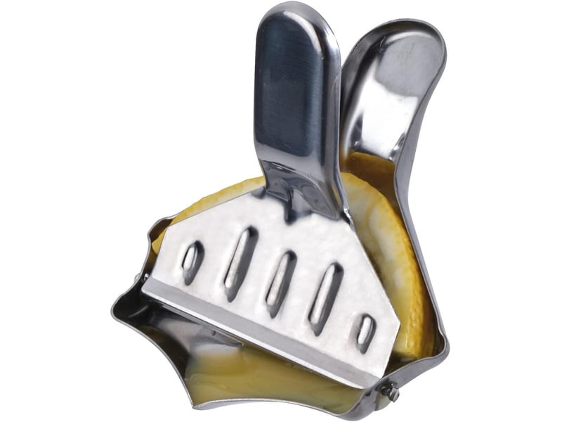  Lot de 2 petits presse-agrumes manuels en acier inoxydable - format compact et durable  - Conforama B