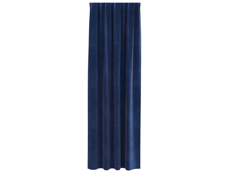  Lot de 2 rideaux, rideaux de fenêtre bleu foncé 140 x 260 cm velours cf43997  - Conforama D