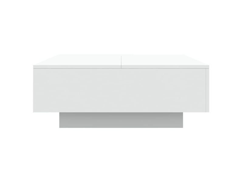  Table basse | table d'appoint salon blanc 80x80x31 cm bois d'ingénierie  - Conforama E