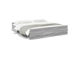 Lit 2 places 200x200 cm coloris gris