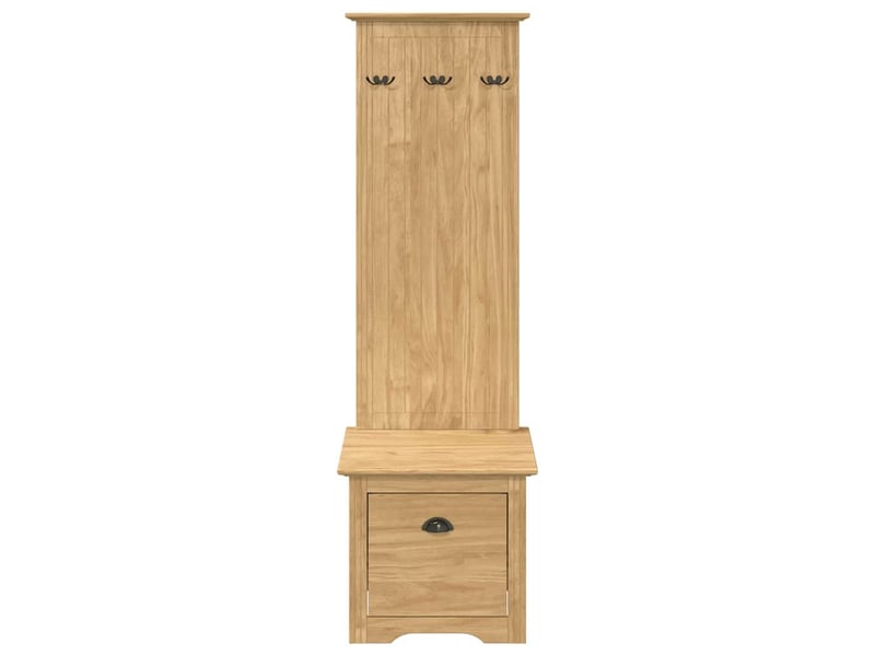  Banc de couloir bodo marron miel 50x40x156,7 cm  - Conforama E