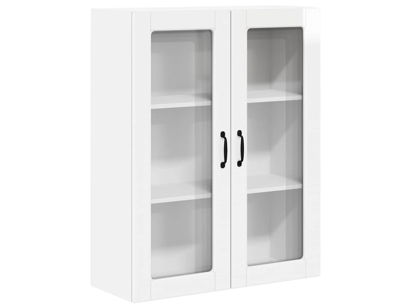 Meuble mural de cuisine | armoire de cuisine blanc brillant shl5334 - Conforama A