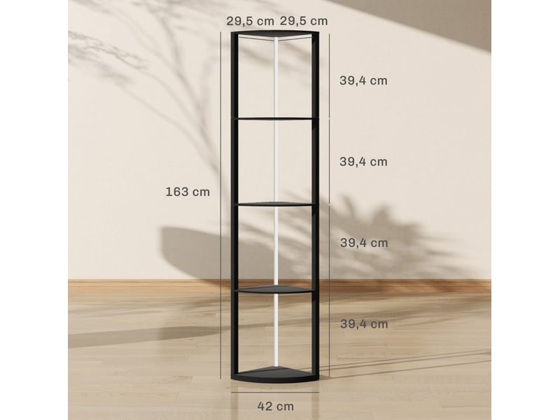  Lampadaire led 42x29,5x163 cm rgb à 5 niveaux de réglage mdf noir  - Conforama E
