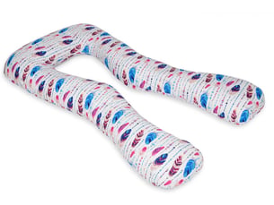 Coussin à usages multiples plumes multicolores