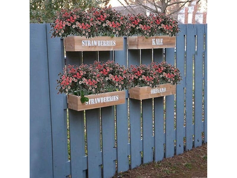  Lot de 3 plantes artificielles : marguerites artificielles, eucalyptus artificiel, plantes artificielles  - Conforama E