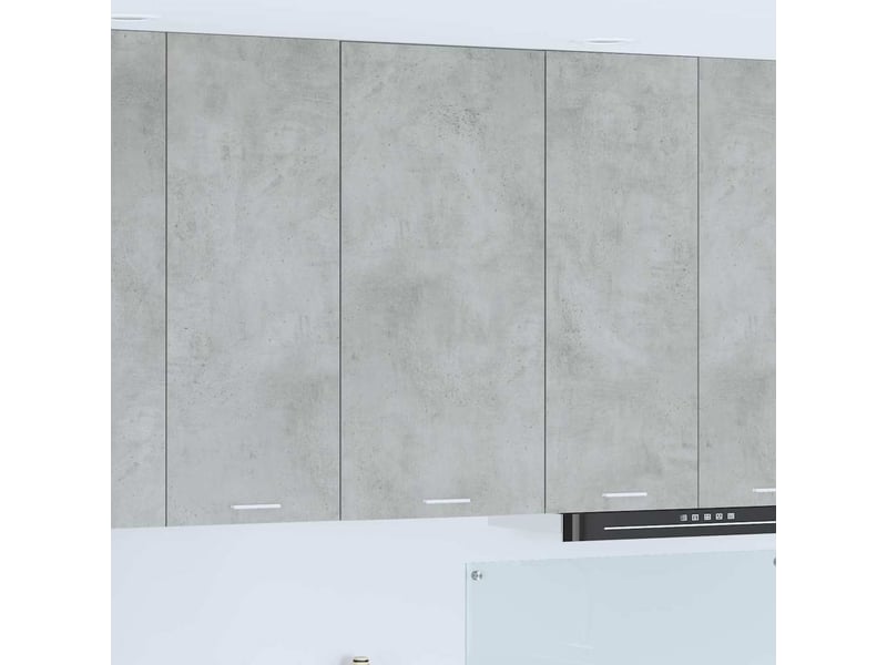  Meuble de rangement, armoire suspendue gris béton et blanc 50x31x100cm  - Conforama B