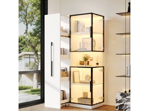 Vitrine coloris blanc  SAPGAKS  - 70 cmx160 cm