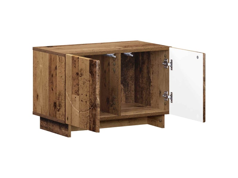  Meuble tv moderne, banc tv 60x34.5x40 cm bois ancien bois d'ingénierie  - Conforama C