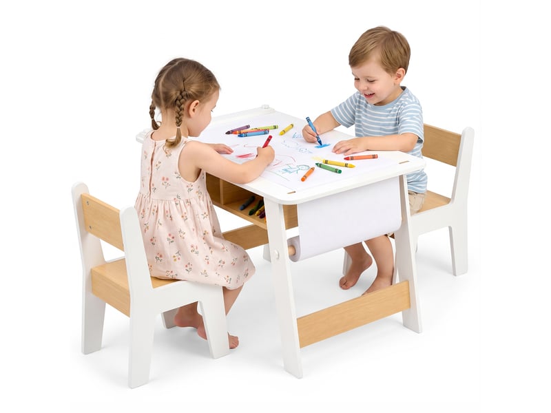  Ensemble de meubles pour enfants , 2 chaises + table d'art pour enfants,80*48*50.5cm  - Conforama A