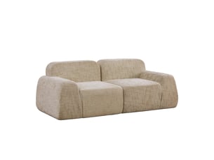 Canapé modulable, canapé de salon, en tissu chenille, kaki clair, mousse haute résilience 30d, facile à déplacer, base antidérapante