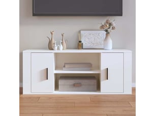 Meuble tv coloris blanc 100 cm <strong></strong>  <strong></strong>