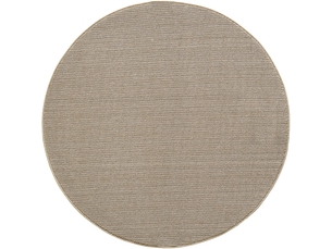 Tapis rond naturel aspect jute beige 160x160cm