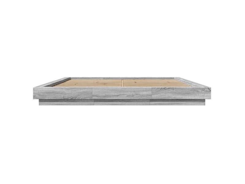  Lit double- lit adulte -  cadre de lit sans matelas sonoma gris 200x200 cm  - Conforama C