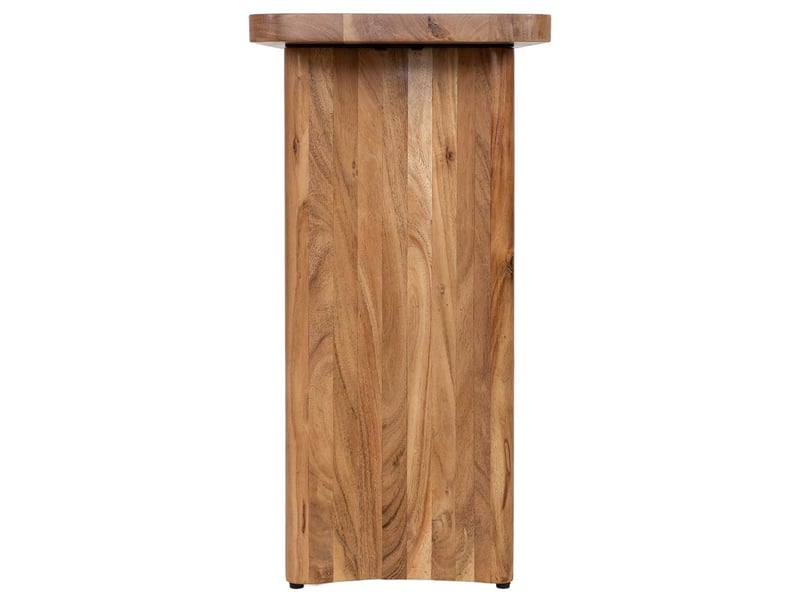  Console d'entrée en bois d'acacia marron 120x40x80h cm  - Conforama E