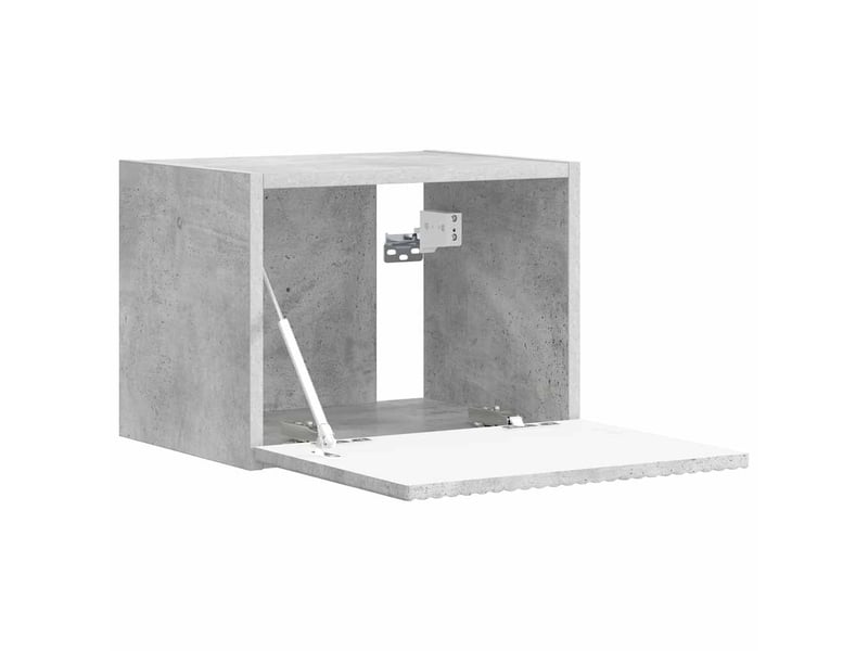  Meuble tv - banc tv - meuble de rangement mural 39 x 31 x 29,5 cm béton bois d'ingénierie  - Conforama E