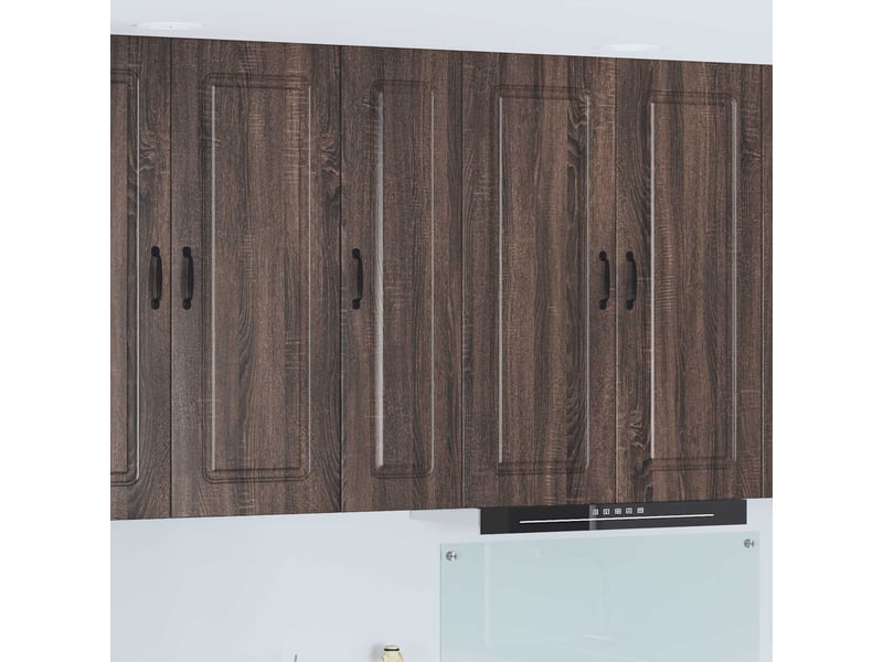Meuble mural de cuisine | armoire de cuisine chêne brun 30x31x100cm - Conforama B