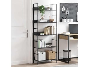 Bibliotheque coloris noir - 60 cm x 158.5 cm