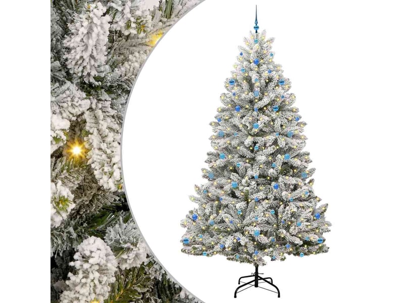 Sapin de noël, arbre de noël artificiel 270 cm 300 led blanc chaud cf61022 - Conforama A