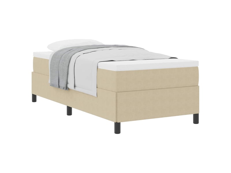  Lit simple- lit adulte -  lit à ressorts vert gris 80 x 200 cm tissu en velours côtelé  - Conforama A