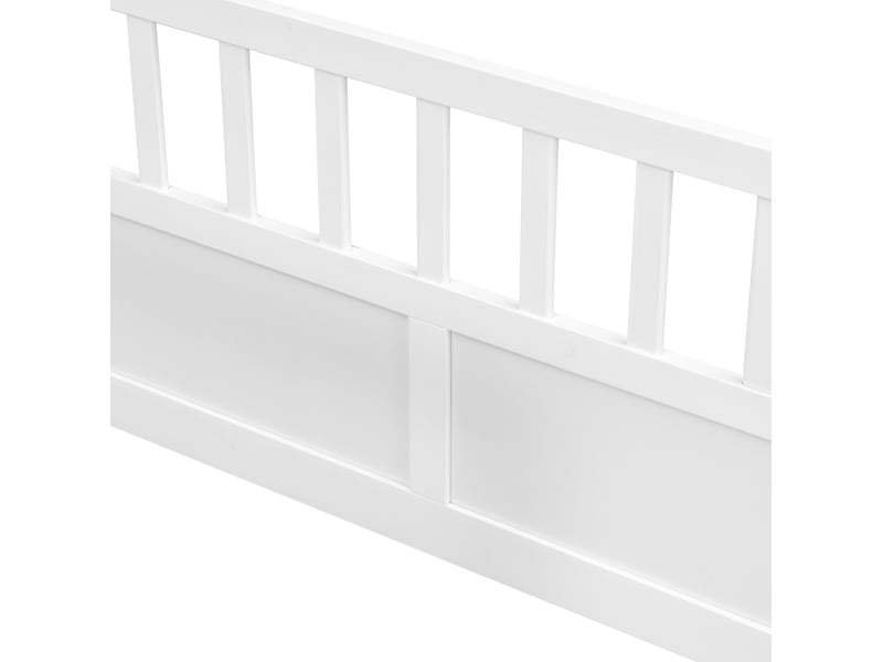 Lit enfant double au sol 2 x 90 x 200 cm avec barrières evryae - Conforama B