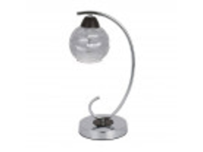  Lampe à poser fabrilamp etna e14 coloris chromé wengé 35 x 14 x 19 cm 152571020 - Conforama B