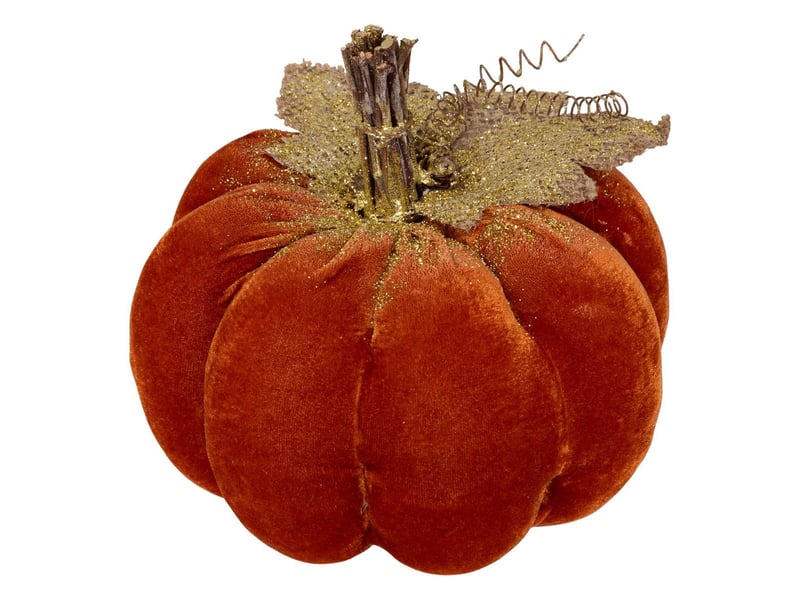  Plf citrouille velours 20x17cm  - Conforama A