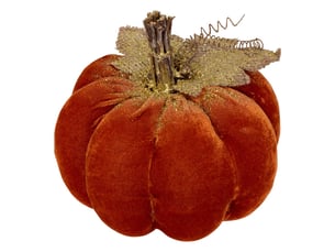 Plf citrouille velours 20x17cm