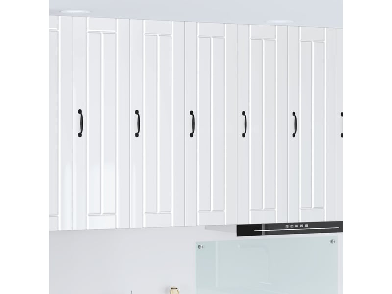  Meuble mural de cuisine, armoire de cuisine blanc brillant 30x31x100cm shl7082  - Conforama B