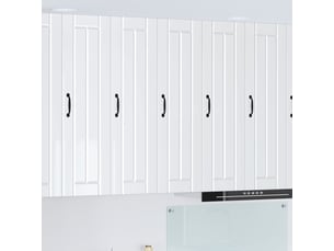 Meuble mural de cuisine, armoire de cuisine blanc brillant 30x31x100cm shl7082