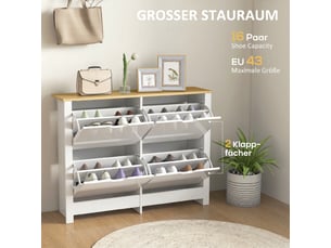 Meuble à chaussures 16 paire(s)  <strong></strong>  <strong></strong> coloris bicolore