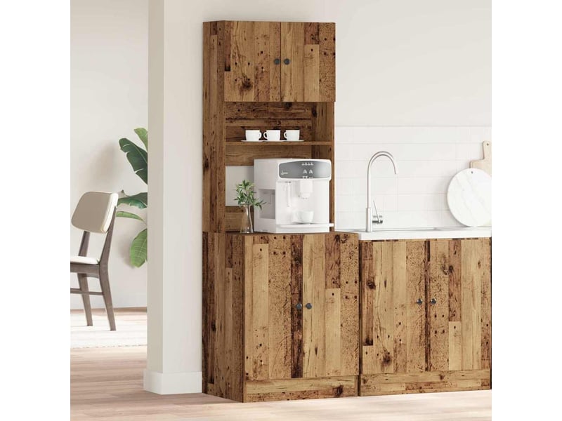  Buffet de cuisine, buffet haut bois ancien 60x50x180cm  - Conforama B