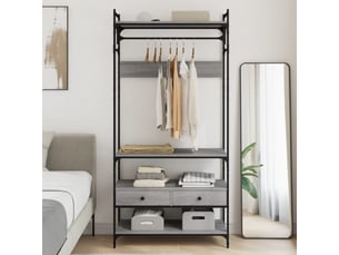 Commode 1 tiroir(s) <strong></strong> <strong></strong> coloris gris largeur 89 cm