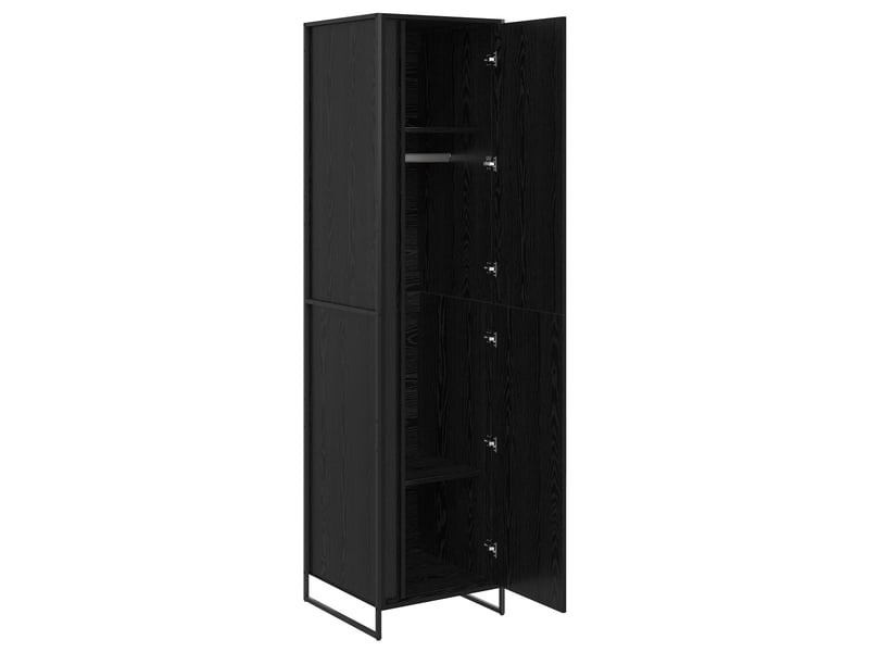  Garde-robe chambre, armoire de rangement chêne noir 50x50x200 cm bois d'ingénierie  - Conforama D