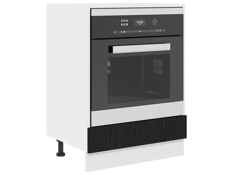  Meuble de rangement cuisine, armoire suspendue chêne noir bois d'ingénierie  - Conforama C
