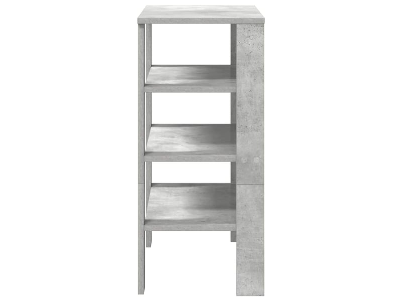  Meuble à chaussures, étagère à chaussures gris béton 61x32x70 cm bois d'ingénierie  - Conforama E