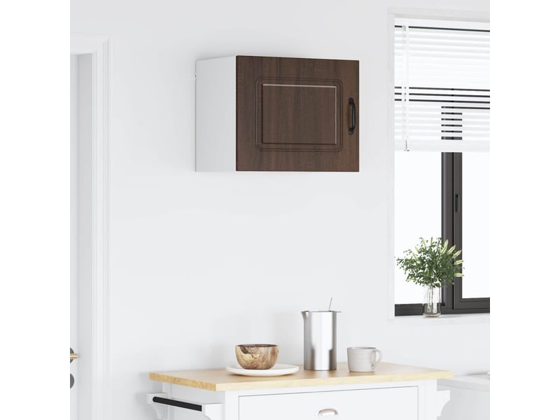 Meuble mural de cuisine | armoire de cuisine chêne brun 50x31x40cm - Conforama D